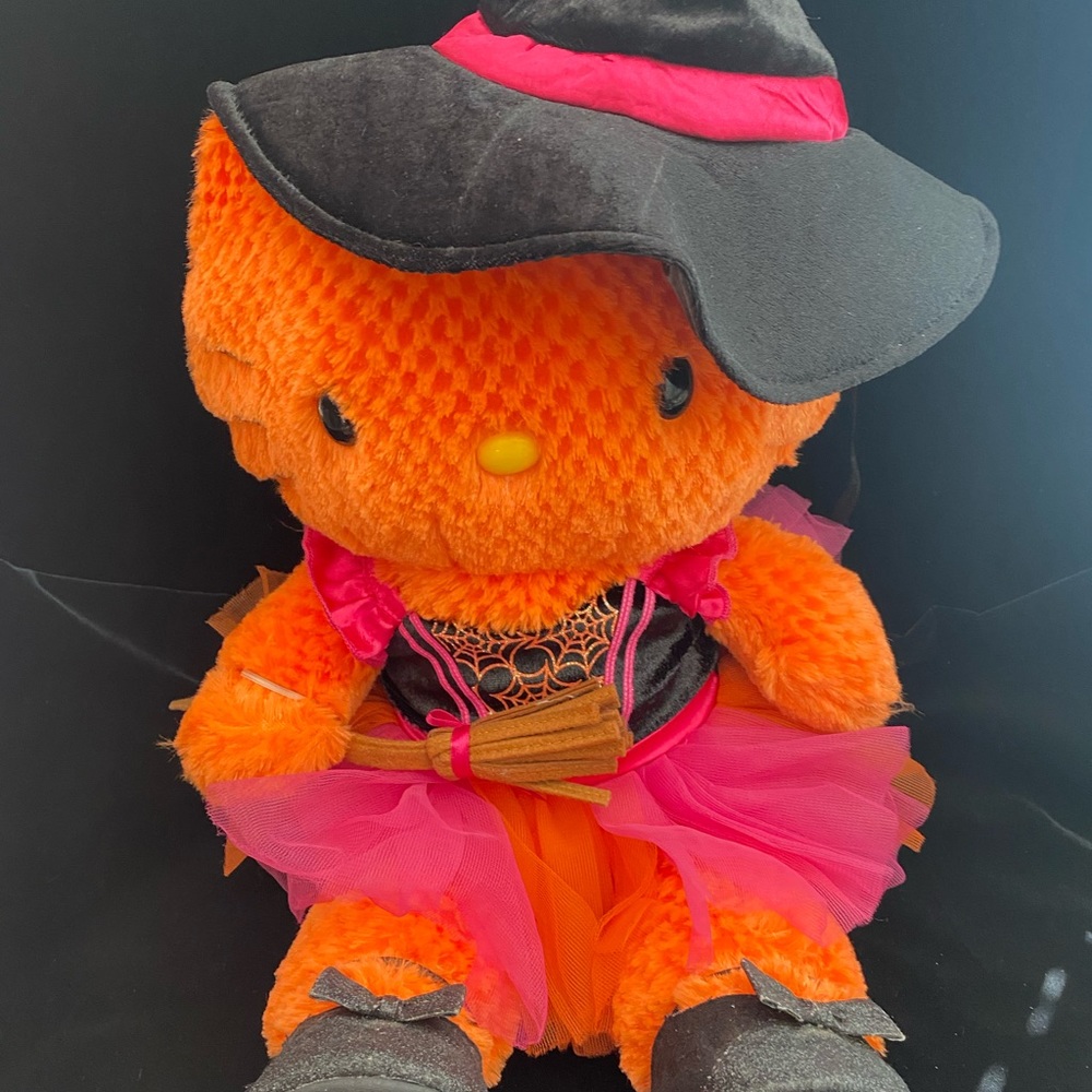 2011 Hello Kitty Sanrio BABW Halloween Witch Stuffed animal Plush Rare HTF B6
